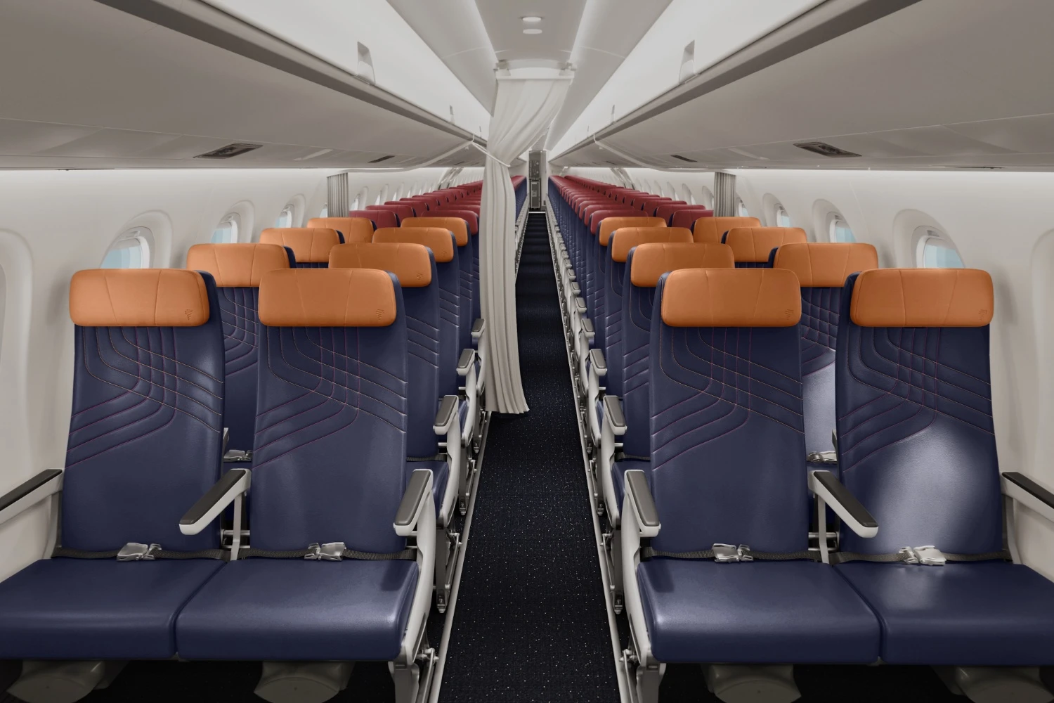 LATAM revela cabine dos novos Embraer E195-E2 que estreiam no fim do ano