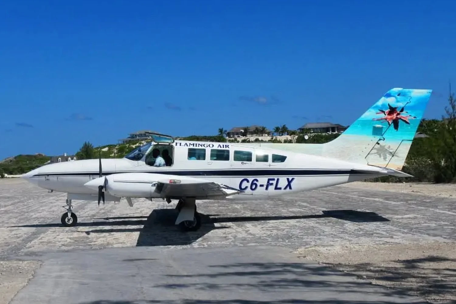 Cessna 402 de matrícula C6-FLX