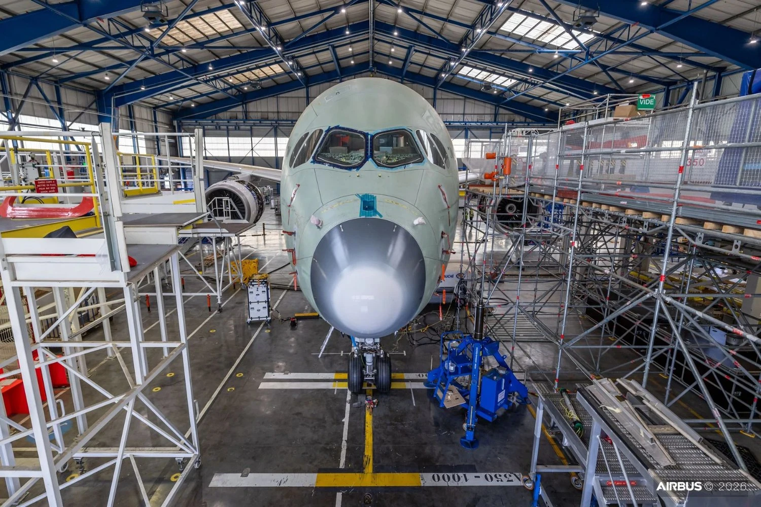 Airbus submete cargueiro A350F a campanha de testes de vibração