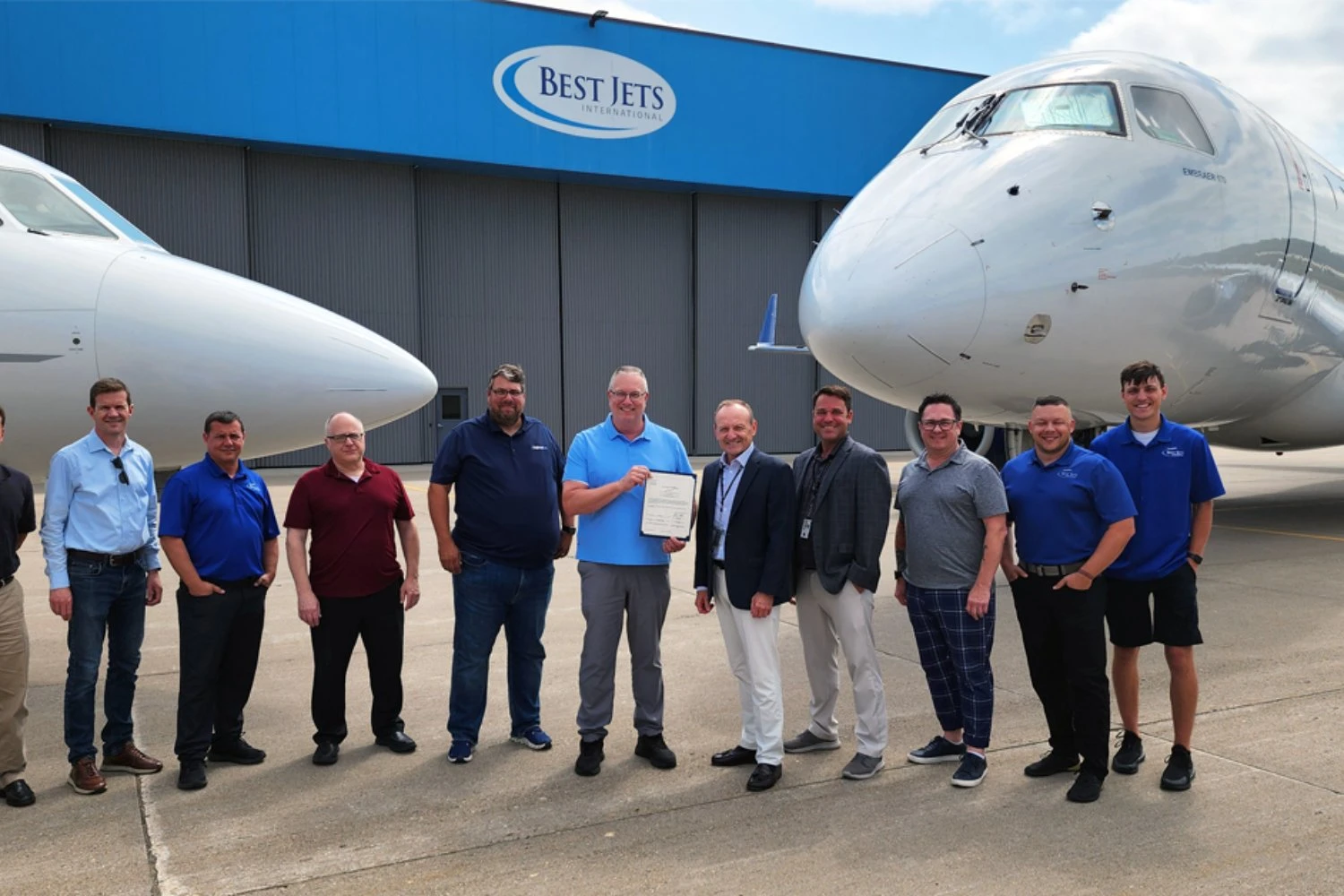 Best Jets celebra a certificação da FAA