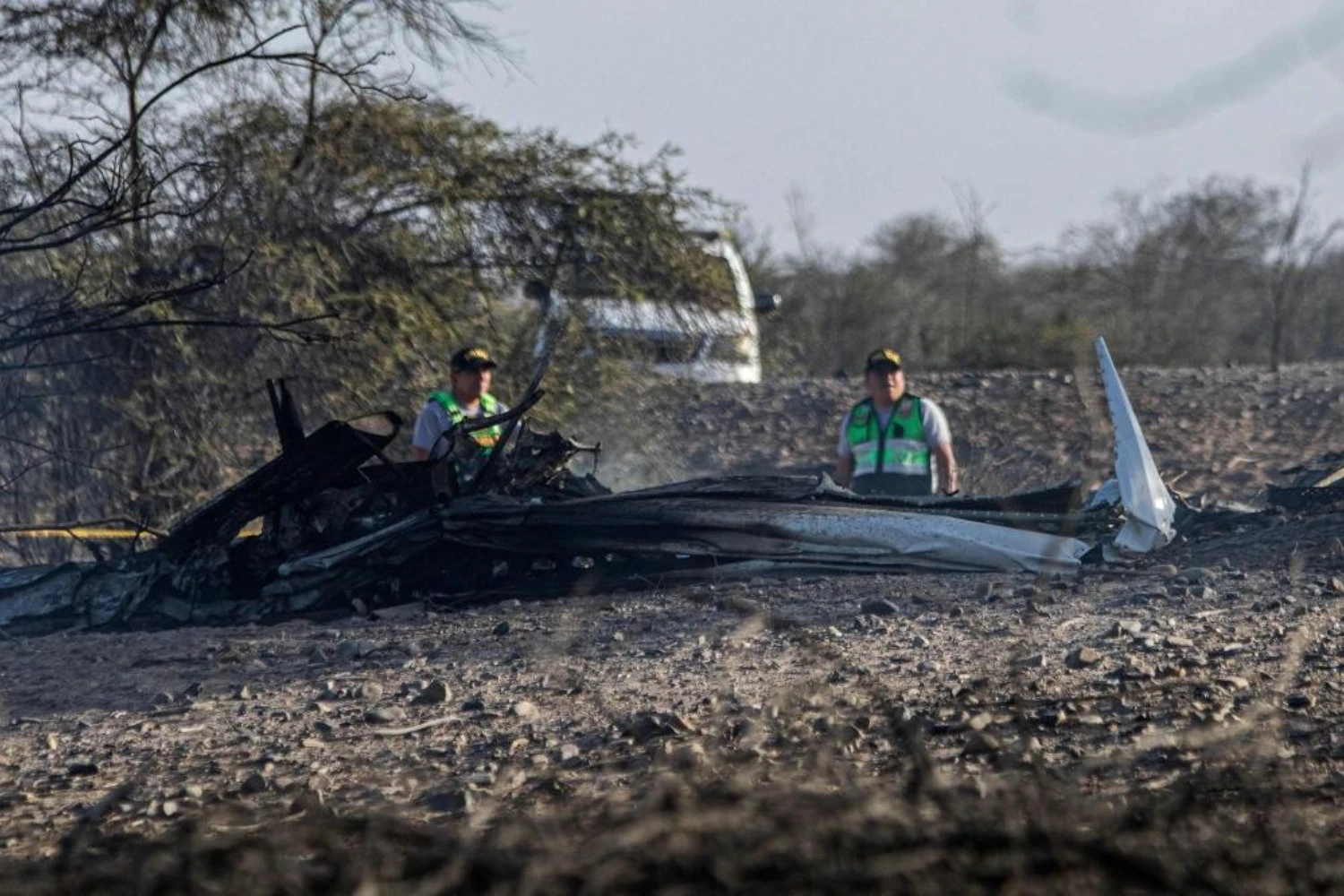 Destroços do Cessna Caravan da Aerodiana