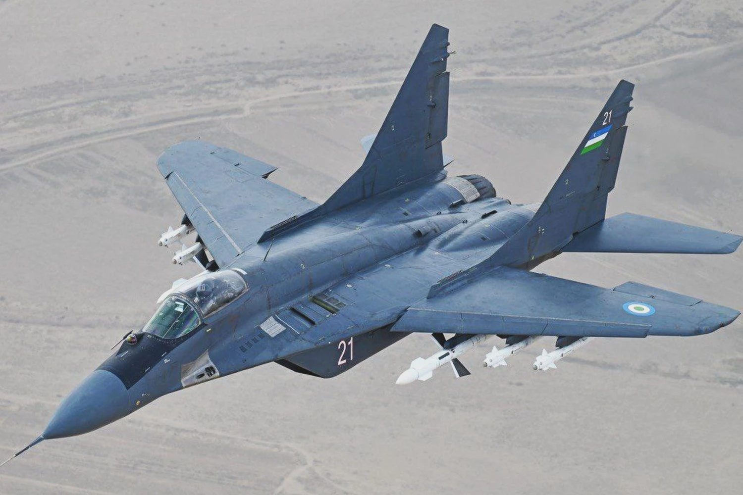 Um MiG-29 uzbeque