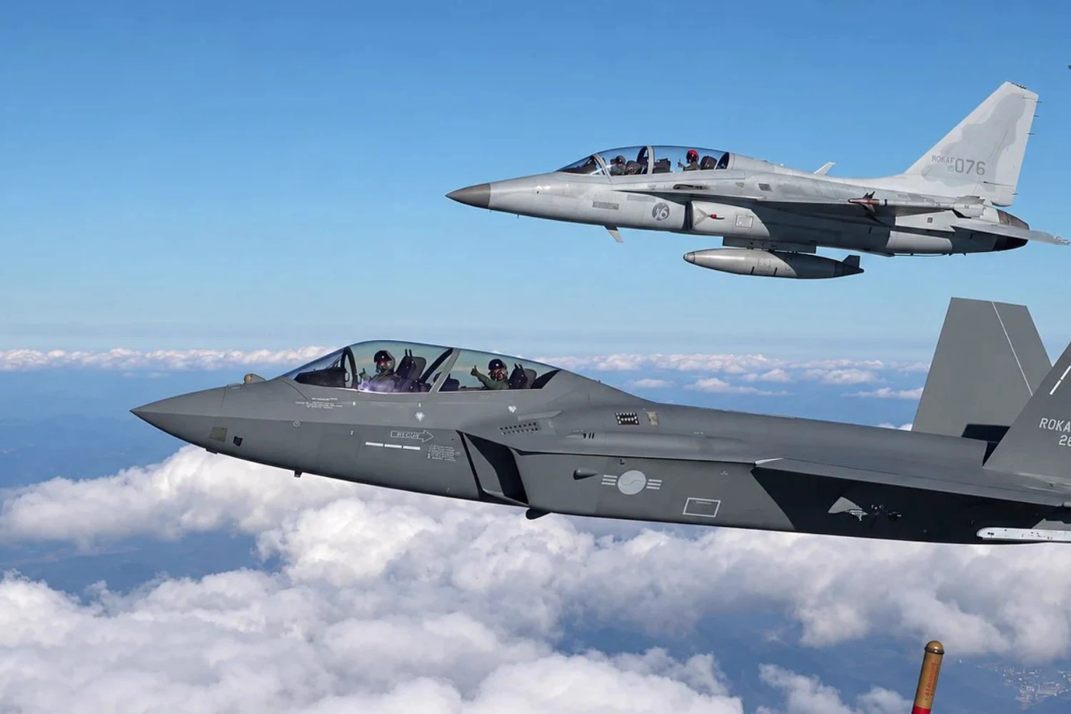 Primeiro KF-21 Boramae da Força Aérea da Coreia do Sul