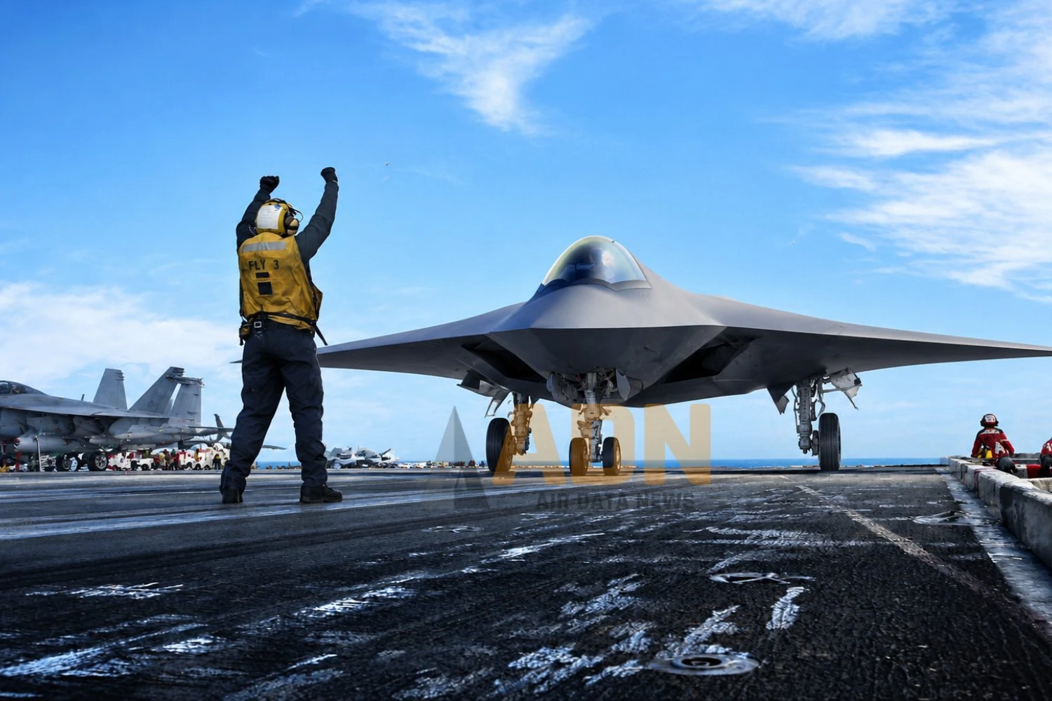 Boeing conceptual image of the F/A-XX retouched by AI