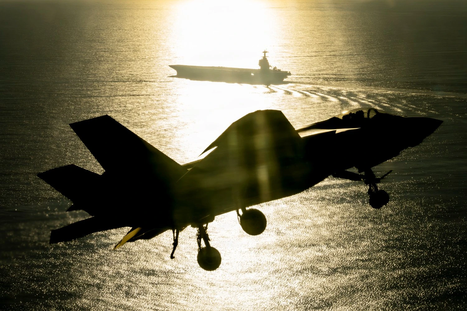 F-35C lands on USS John F. Kennedy