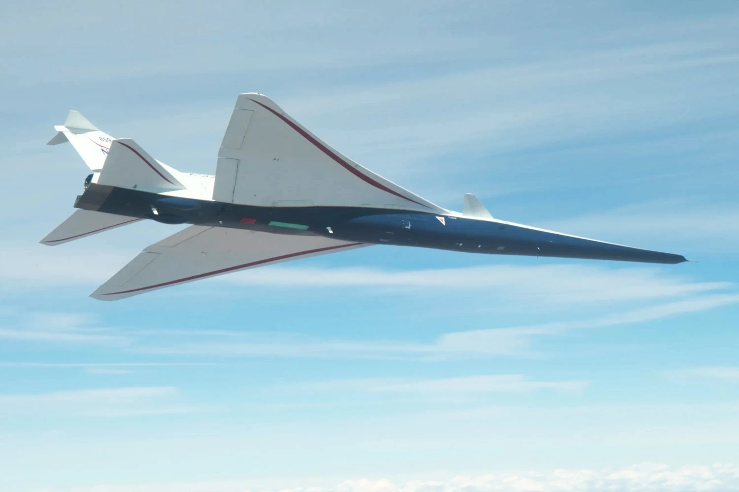 NASA X-59 e suas formas pontiagudas