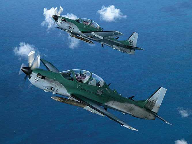 O Super Tucano pode ser empregado em missões de ataque ao solo e até como caça (FAB)