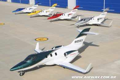 Primeiros exemplares do HondaJet