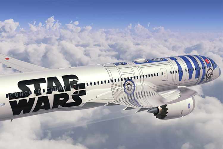 Aviões serão pintados inspirados na Série Star Wars