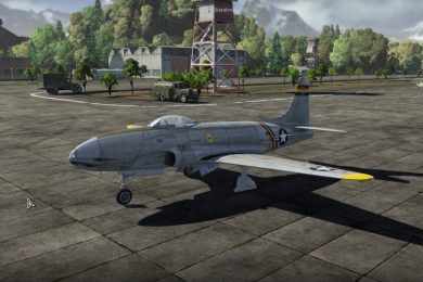 A era a jato dos EUA no game começa com o P-80