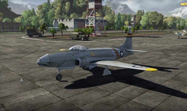 A era a jato dos EUA no game começa com o P-80