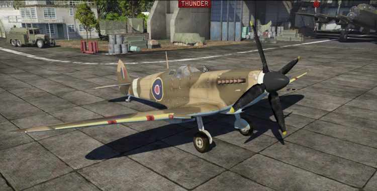 O Spitfire é o destaque no lado britânico