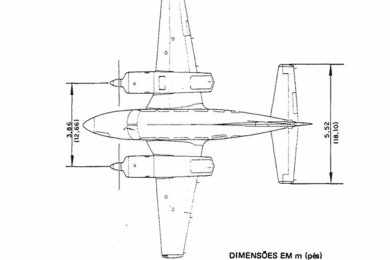 Dimensões do Embraer "Navajão"