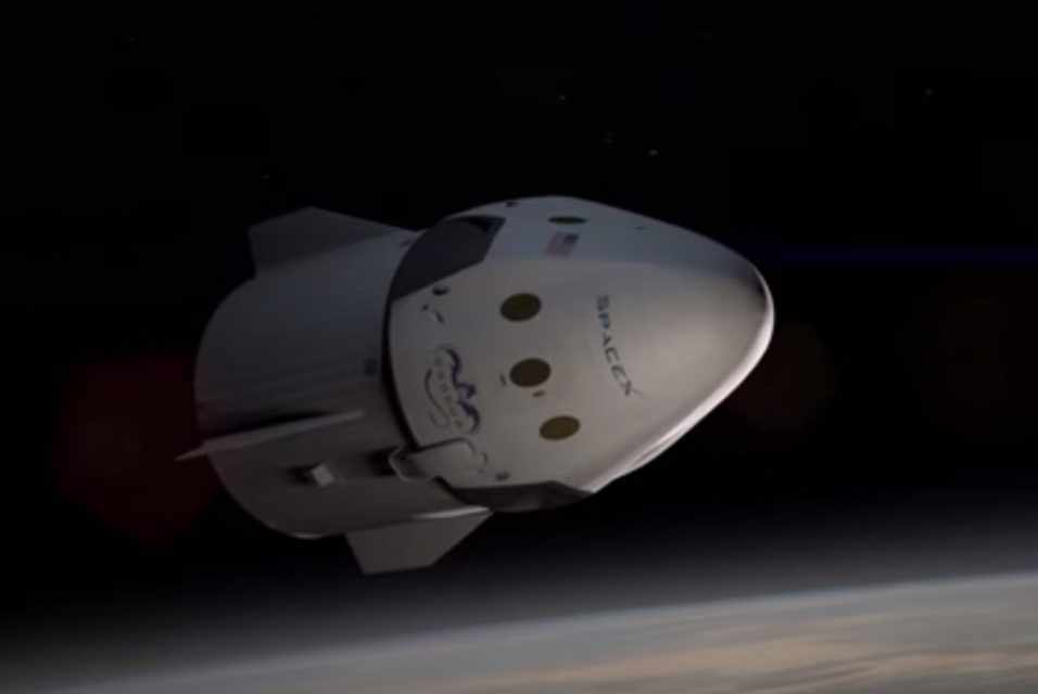 Projeção da Dragon V2, a futura nave da SpaceX