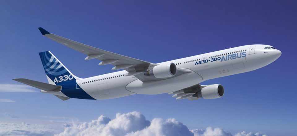 O A330 é utilizado no Brasil pelas companhias aéreas TAM, Azul e Avianca (Foto - Airbus)