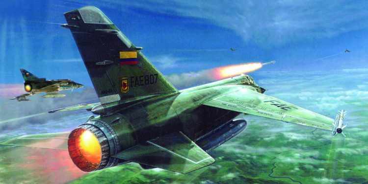 Os caças do Equador levaram a melhor sobre o Peru, que perdeu cinco aeronaves durante o conflito (Ilustração - FAE)