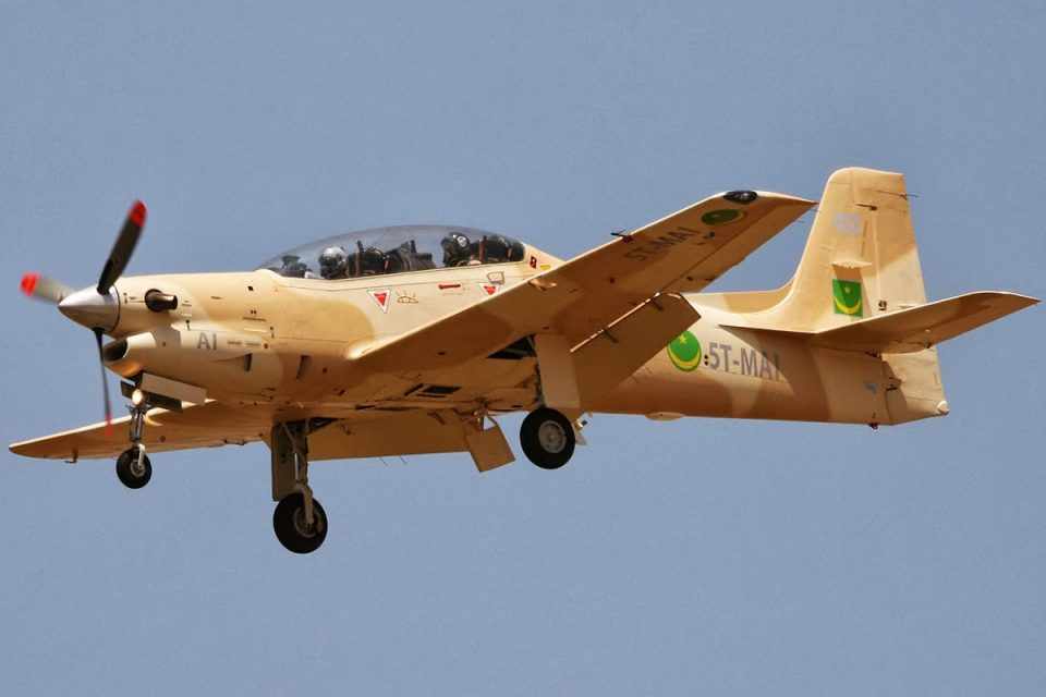 Gana se tornou o sexto cliente do Super Tucano na África. Na imagem, um EMB-314 da Mauritânia (Foto - Força Aérea da Mauritânia)