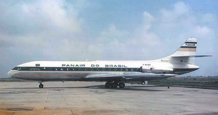 Os Sud Aviation Caravelle VI-R foram os últimos jatos da Panair do Brasil