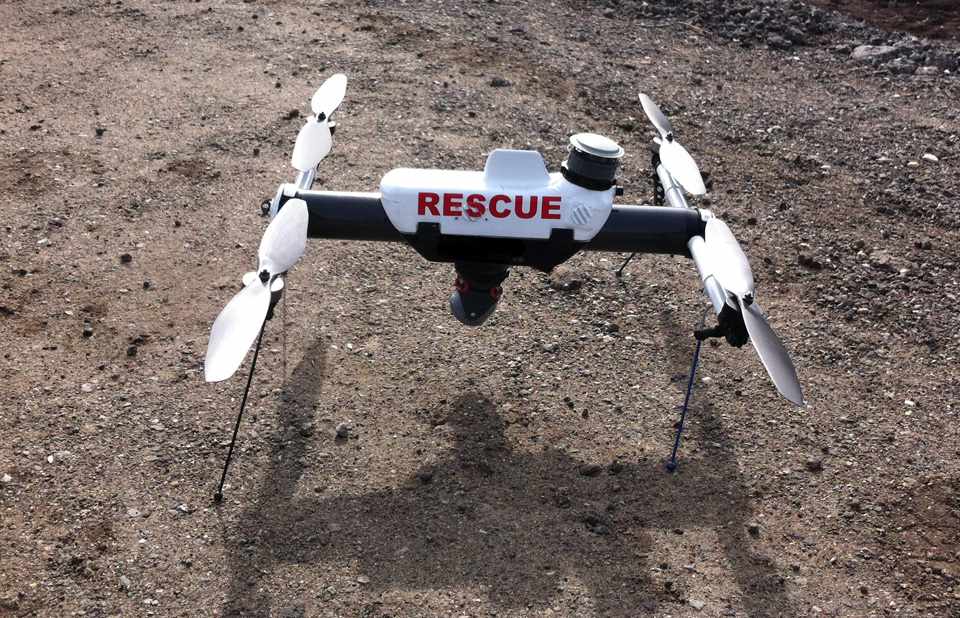O Qube UAV localizou vítimas do terremoto no Nepal, em março