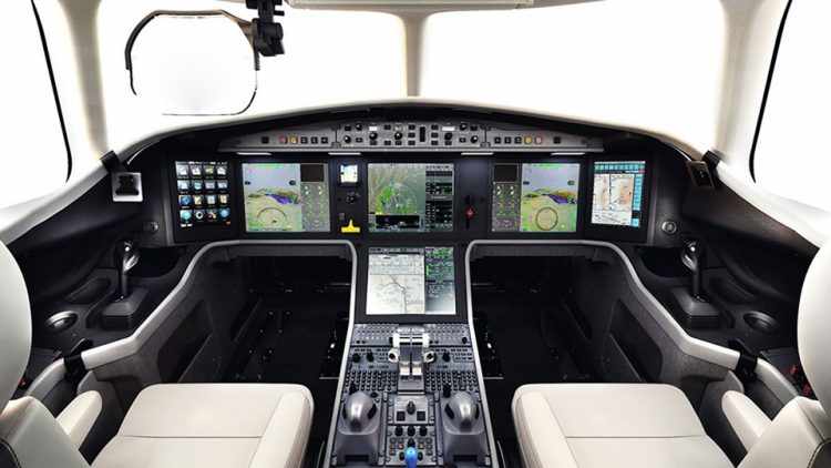 O Falcon 5X possui equipamentos similares aos usados no caça Rafale (Foto - Dassault)