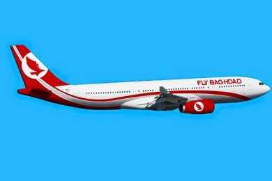 Os principais destinos da Fly Baghdad serão Bagdá, Mossul e Bassora (Foto - Fly Baghdad)