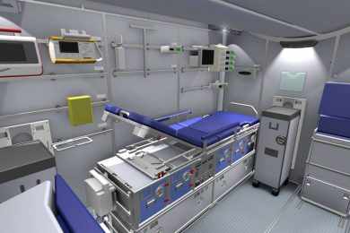 A UTI aérea da Lufhtansa é uma alternativa mais barata às ambulâncias aéreas (Foto - Lufhtansa)