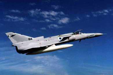 Entre as décadas de 1970 e 1980, o Kfir foi o principal caça de Israel (IAF)
