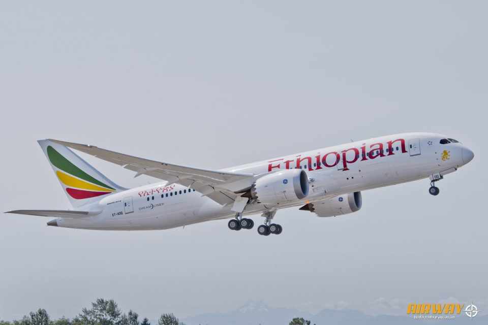 Ethiopian voa para o Brasil quatro vezes por semana com o Boeing 787 (Divulgação)