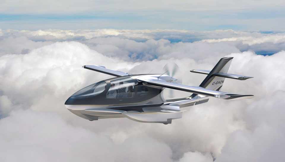 O Horizon X2 poderá alcançar a velocidade máxima de 320 km/h (Imagem - Horizon Aircraft)