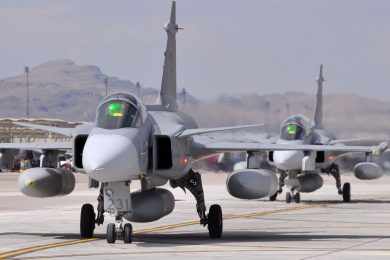 Saab Gripen da Suécia (Foto - Forsvarsmakten)