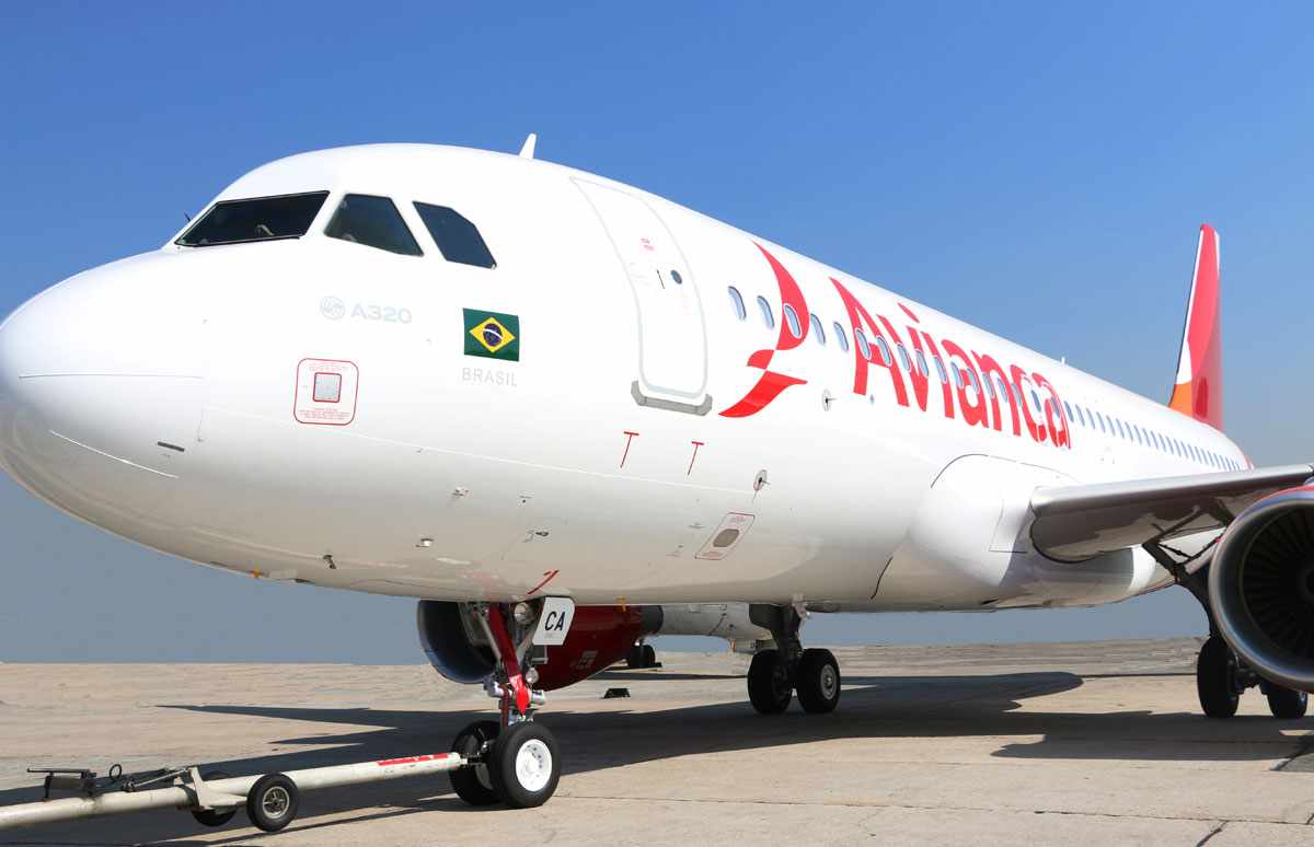 A Avianca opera atualmente somente com aeronaves Airbus (Avianca Brasil)