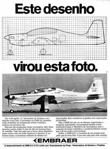 O Tucano teve até anúncios comerciais publicados em revistas e jornais