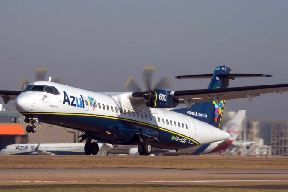 O ATR-72 é o avião com motores turbo-hélice mais comum nos céus do Brasil (Azul)