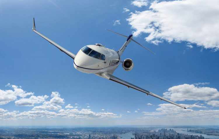 Jato executivo "top de linha" da marca, o Global 6000 tem alcance de 11.100 km (Foto - Bombardier)