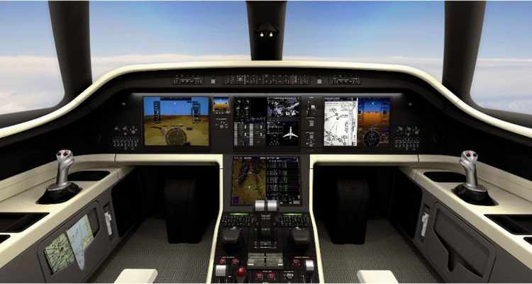 Os jatos da linha Legacy possuem avançados comandos fly-by-wire, o que facilita a pilotagem (Foto - Embraer)