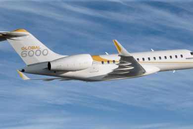 O Challenger 350 também leva 9 ocupantes, mas tem alcance maior: 5.900 km (Foto - Bombardier)