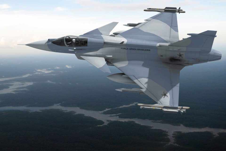 A primeiras unidades do novo caça Gripen NG devem ser incorporadas a FAB a partir de 2019 (Imagem - Saab)