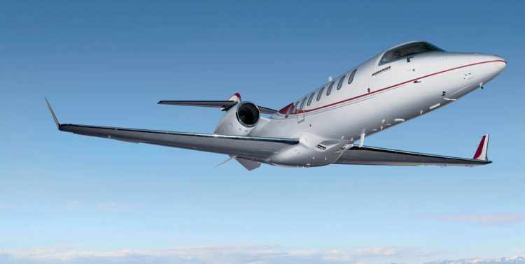 O Learjet 75 pode transportar 9 passageiros com um alcance de até 3.700 km (Foto - Bombardier)