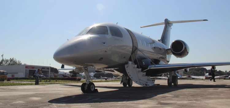 O novo modelo 450 é o "caçula" da família Legacy da Embraer (Foto - Thiago Vinholes)