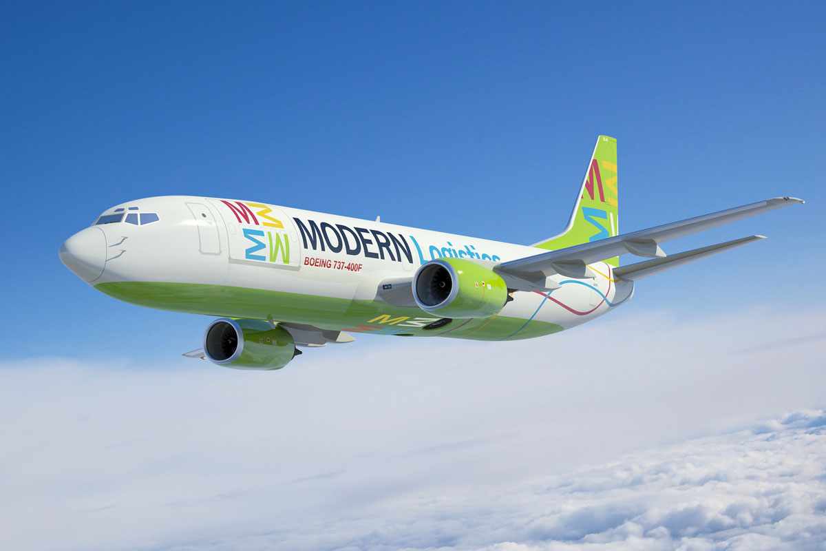 A Modern Logistics vai iniciar suas operações com aeronaves Boeing 737-400F (Foto - Modern Logistics)