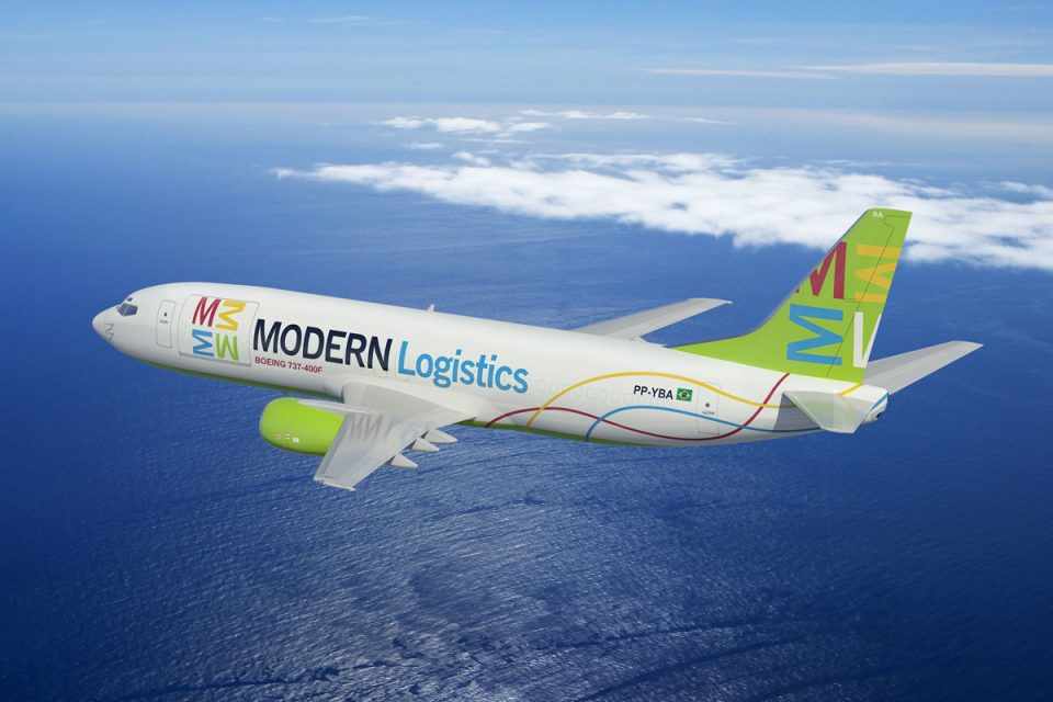 A versão de carga do Boeing 737-400F pode transportar até 20 toneladas de carga (Foto - Modern Logistics)