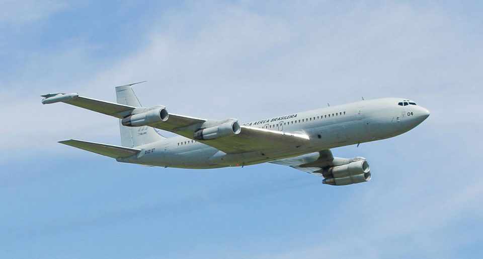 Quem dá mais? O antigo Boeing 707 de transporte da FAB tem lance inicial de R$ 312 mil (Foto - FAB)