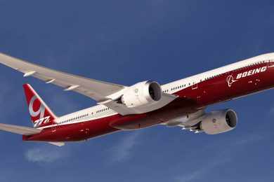 O novo Boeing 777-900X será o maior avião bi-motor do mundo (Foto - Boeing)