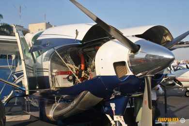 Motor do Cessna Gran Caravan EX, um dos lançamentos da feira (Foto - Airway)