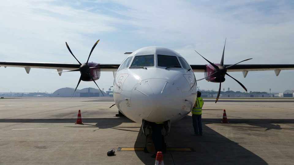 O ATR-72 atinge a velocidade máxima de 511 km/h e tem alcance de 1.530 km (Foto – Flyways)