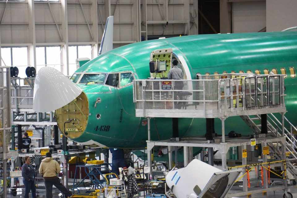 A Boeing planeja fabricar quase 50 jatos 737 MAX por mês a partir de 2018 (Boeing)