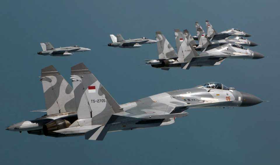 A Indonésia é outro país equipado com os avançados Su-30 (Divulgação)