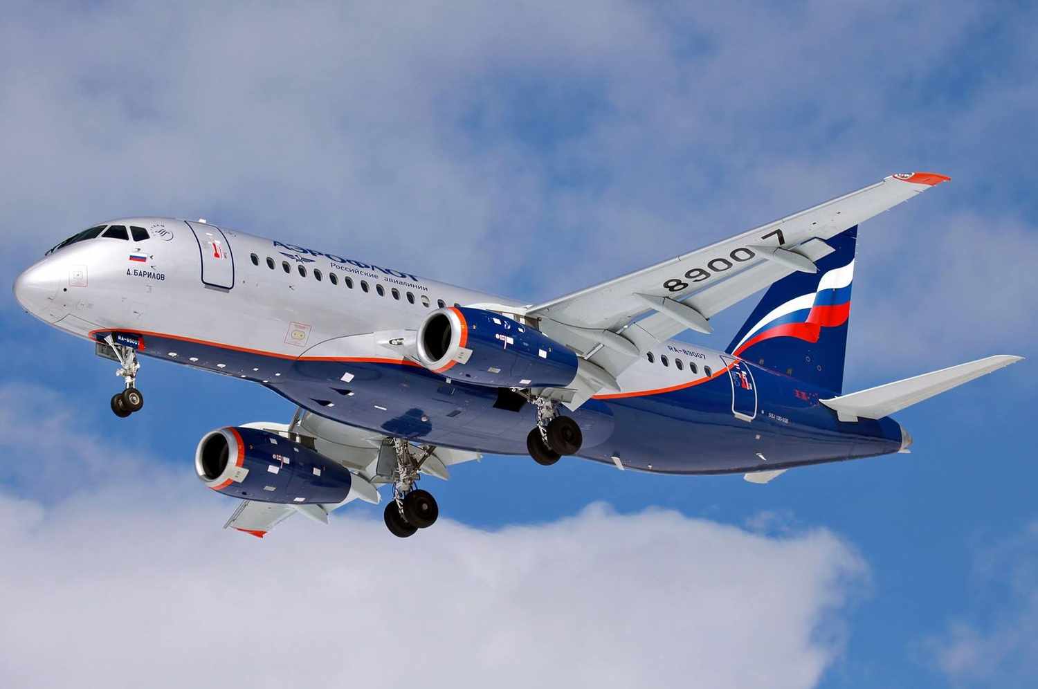 A Aeroflot, empresa estatal russa, tem a maior frota de SSJ 100, com 20 unidades (Divulgação)