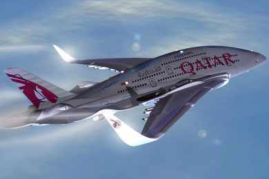A Qatar Airlines, uma das maiores operados do A380, bem que iria gostar do Sky Whale (AWWA)