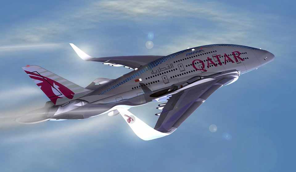 A Qatar Airlines, uma das maiores operados do A380, bem que iria gostar do Sky Whale (AWWA)